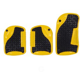 Πεντάλ Αλουμινίου Universal Κίτρινο - Μαύρο Σετ 3 Τμχ