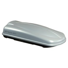 Μπαγκαζιέρα Οροφής Αυτοκινήτου Free 420lt Ασημί Γυαλιστερή Με Διπλό Άνοιγμα Και Τοποθέτηση Quick Fix