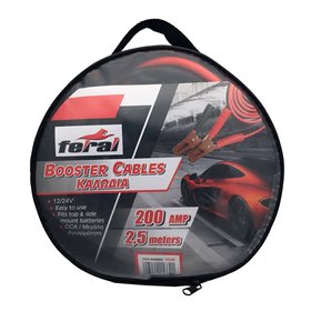 Καλώδια Εκκίνησης Μπαταρίας Αυτοκινήτου Feral 200Amp 2.5m