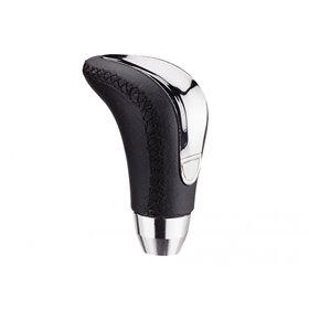 Πόμολο Λεβιέ Ταχυτήτων Οβάλ Μαύρο-Νίκελ Με Ραφές Πόμολο Λεβιέ Ταχυτήτων Οβάλ Μαύρο-Νίκελ Με Ραφές