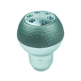 Πόμολο Λεβιέ Ταχυτήτων Στρόγγυλο Γκρι-Νίκελ Με Βίδες Πόμολο Λεβιέ Ταχυτήτων Στρόγγυλο Γκρι-Νίκελ Με Βίδες