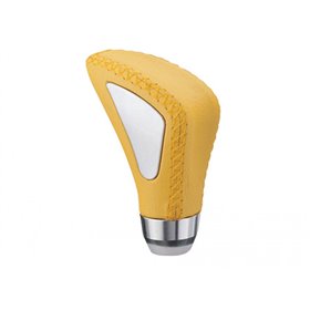 Πόμολο Λεβιέ Ταχυτήτων Κίτρινο Με Νίκελ Στο Πλάι Πόμολο Λεβιέ Ταχυτήτων Κίτρινο Με Νίκελ Στο Πλάι