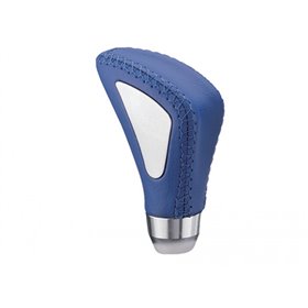 Πόμολο Λεβιέ Ταχυτήτων Μπλε Με Νίκελ Στο Πλάι Πόμολο Λεβιέ Ταχυτήτων Μπλε Με Νίκελ Στο Πλάι