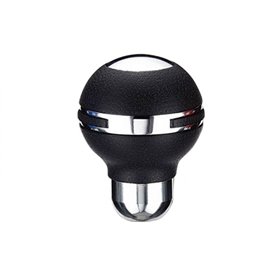 Πόμολο Λεβιέ Ταχυτήτων Μαύρο Με Νίκελ Στεφάνι Πόμολο Λεβιέ Ταχυτήτων Μαύρο Με Νίκελ Στεφάνι