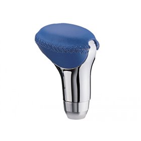 Πόμολο Λεβιέ Ταχυτήτων Μπλε-Νίκελ Οβάλ Με Ραφές Πόμολο Λεβιέ Ταχυτήτων Μπλε-Νίκελ Οβάλ Με Ραφές