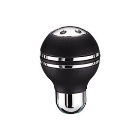 Πόμολο Λεβιέ Ταχυτήτων Μαύρο Με 2 Νίκελ Στεφάνια Και Βίδες Πόμολο Λεβιέ Ταχυτήτων Μαύρο Με 2 Νίκελ Στεφάνια Και Βίδες