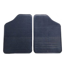 Πατάκια Αυτοκινήτου Διπλής Όψεως Μπροστινά Μαύρα 2Τμχ