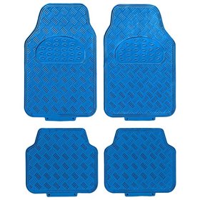 Πατάκια Αυτοκινήτου Αλουμινίου Universal Μπλε 4 Τεμάχια