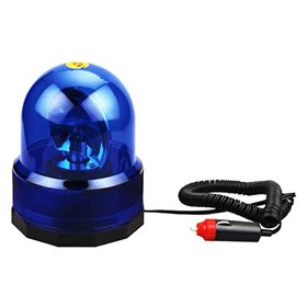 Φάρος Ασφαλείας Αυτοκινήτου Περιστρεφόμενος Μαγνητικός Μπλε 12x15.5cm 12V