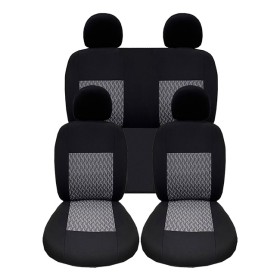 Καλύμματα Αυτοκινήτου Prime Full Μαύρο Με Γκρι Ραφή Σετ 10Τμχ