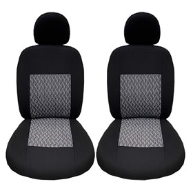 Καλύμματα Αυτοκινήτου Prime Μαύρο Με Γκρι Ραφές Ζευ 4Τμχ