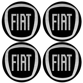 Αυτοκόλλητα Ζαντών Σμάλτο Fiat 60mm 4Τμχ