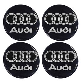Αυτοκόλλητα Ζαντών Σμάλτο Audi 60mm 4Τμχ