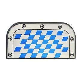 Αυτοκόλλητο Αλουμινίου Εξάτμισης Ασημί-Μπλε 18x9cm