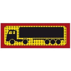 Πινακίδα  Αυτοκόλλητη Φορτηγό Επικαθήμενο 48x20cm 1Τμχ