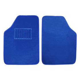 Μοκέτες Αυτοκινήτου Luxury Μπλε 2Τμχ