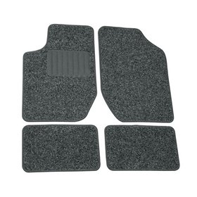 Μοκέτες Αυτοκινήτου Συμβατές Με VW Jetta 2006+ Γκρι 4Τμχ