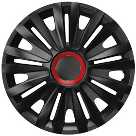 Τάσια Αυτοκινήτου Royal Μαύρο Με Κόκκινα Δαχτυλίδια 100211 Rr Cbx 14''