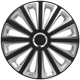 Τάσια Αυτοκινήτου Trend Μαύρα - Ασημί Με Δαχτυλίδια Χρωμίου 117695 Rc Cbx 14''