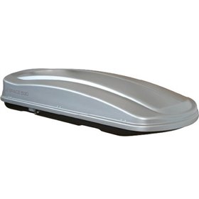 Μπαγκαζιέρα Οροφής Αυτοκινήτου Space 530lt Ασημί Γυαλιστερή Με Διπλό Άνοιγμα