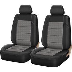 Καλύμματα Αυτοκινήτου Super Fit All In One Μαύρο-Γκρι Ζευ 4Τμχ