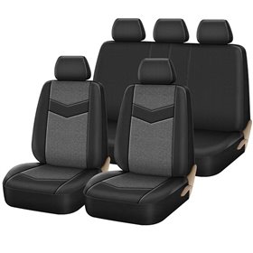 Καλύμματα Αυτοκινήτου Grand Prix All In One Μαύρο-Γκρι Σετ 14Τμχ