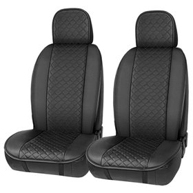 Πλατοκαθίσματα Αυτοκινήτου Elegance Μαύρο Με Γκρι Ραφή 2Τμχ