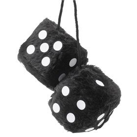 ΔΙΑΚΟΣΜΗΤΙΚΑ ΚΡΕΜΑΣΤΑ ΖΑΡΙΑ DADOS20 6X6CM ΜΑΥΡΑ