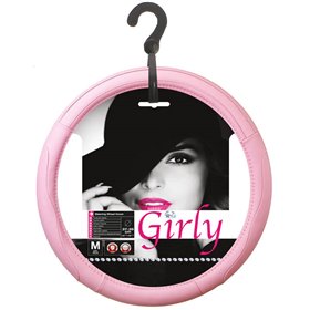 Κάλυμμα Τιμονιού Αυτοκινήτου Δερματίνη Girly ροζ Small-Medium 37 - 39cm Κάλυμμα Τιμονιού Αυτοκινήτου Δερματίνη Girly ροζ Small-Medium 37 - 39cm