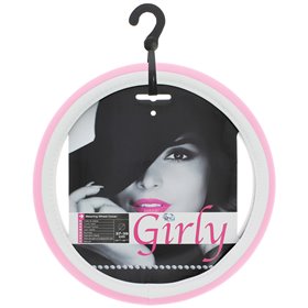 Κάλυμμα Τιμονιού Αυτοκινήτου Δερματίνη Girly Small-Medium ροζ-λευκό 37 - 39cm Κάλυμμα Τιμονιού Αυτοκινήτου Δερματίνη Girly Small-Medium ροζ-λευκό 37 - 39cm