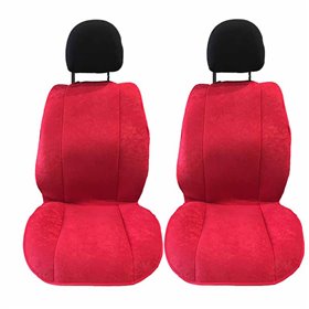 Πλατοκαθίσματα Αυτοκινήτου Alcadara Κόκκινο 2Τμχ