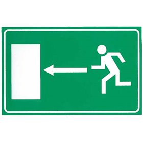 Αυτοκόλλητο Σήμα Διαφυγής Αριστερά 16x10cm 1Τμχ
