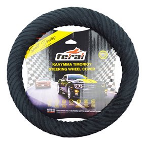 Κάλυμμα Τιμονιού Αυτοκινήτου Πετσετέ Comfort Μαύρο Medium 38cm Κάλυμμα Τιμονιού Αυτοκινήτου Πετσετέ Comfort Μαύρο Medium 38cm