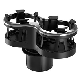 ΠΟΤΗΡΟΘΗΚΗ ΔΙΠΛΗ ΜΕ ΠΕΡΙΣΤΡΕΦΟΜΕΝΗ ΒΑΣΗ ΜΑΥΡΗ/ΝΙΚΕΛ