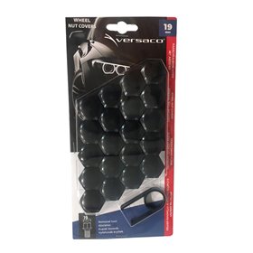 Καπάκια για μπουλόνια μαύρα 19mm σετ 20τμχ