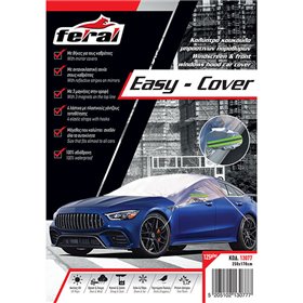 Ηλιοπροστασία - Καλύπτρα Εξωτερική Μπροστινών Παραθύρων Feral 250x170cm Με Αντανακλαστική Ταινία Στους Καθρέπτες & Ιμάντες Πρόσδ