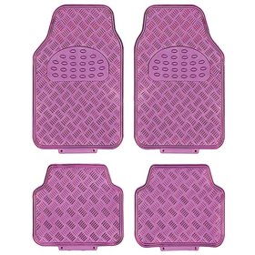 Πατάκια Αυτοκινήτου Αλουμινίου Universal Ροζ 4 Τεμάχια