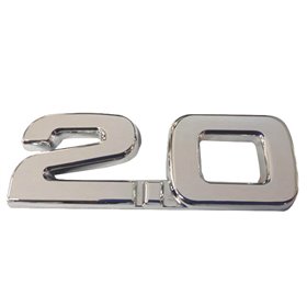 "Αυτοκόλλητο Σήμα ""2.0"" Ασημί 10x2.5cm 1Τμχ" Αυτοκόλλητο Σήμα "2.0" Ασημί 10x2.5cm 1Τμχ