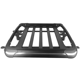 Σχάρα Οροφής Αυτοκινήτου Αλουμινίου Aero Κάθετη Μαύρη 127x96cm (Hj-Rb514)