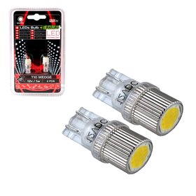 Λάμπες Led T10 12volt 1watt Λευκές Racesport Lit0237 2 Τεμάχια