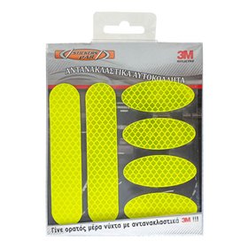 Αυτοκόλλητα Αντανακλαστικά Κιτ 3M Κίτρινα 12x12cm 6Τμχ