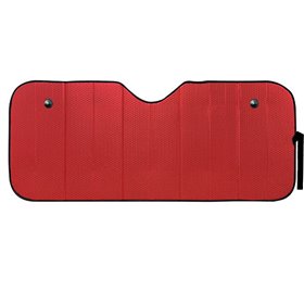 Ηλιοπροστασία Παρμπρίζ Αλουμινίου Κόκκινο Matte Large ΜΑΤΤRED 145x70cm 1Τμχ