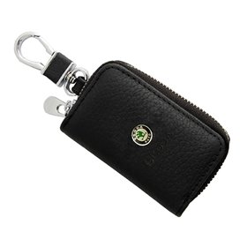 Μπρελόκ Δερμάτινο Με Κλειδοθήκη Skoda