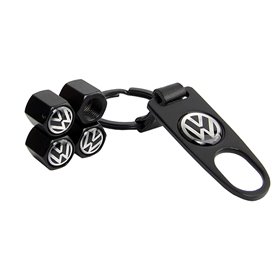 Καπάκια Βαλβίδων Αυτοκινήτου Με Μπρελόκ VW 5Τμχ