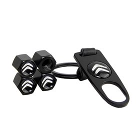 Καπάκια Βαλβίδων Αυτοκινήτου Με Μπρελόκ Citroen 5Τμχ