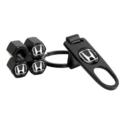 Καπάκια Βαλβίδων Αυτοκινήτου Με Μπρελόκ Honda 5Τμχ