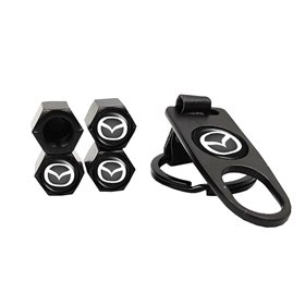 Καπάκια Βαλβίδων Αυτοκινήτου Με Μπρελόκ Mazda 5Τμχ