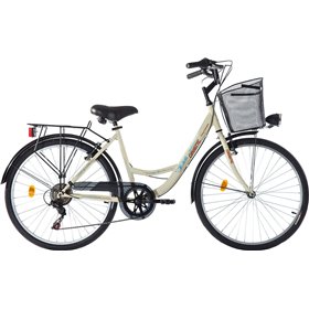 Orient City Classic 6SP 26" Lady Μπεζ Ποδήλατο Πόλης με 6 Ταχύτητες