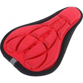 DB6497 Κάλυμμα Σέλας Ποδηλάτου με Gel Κόκκινο