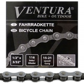 Ventura 302165 Αλυσίδα 116 Links 15-21 Ταχυτήτων Ventura 302165 Αλυσίδα 116 Links 15-21 Ταχυτήτων